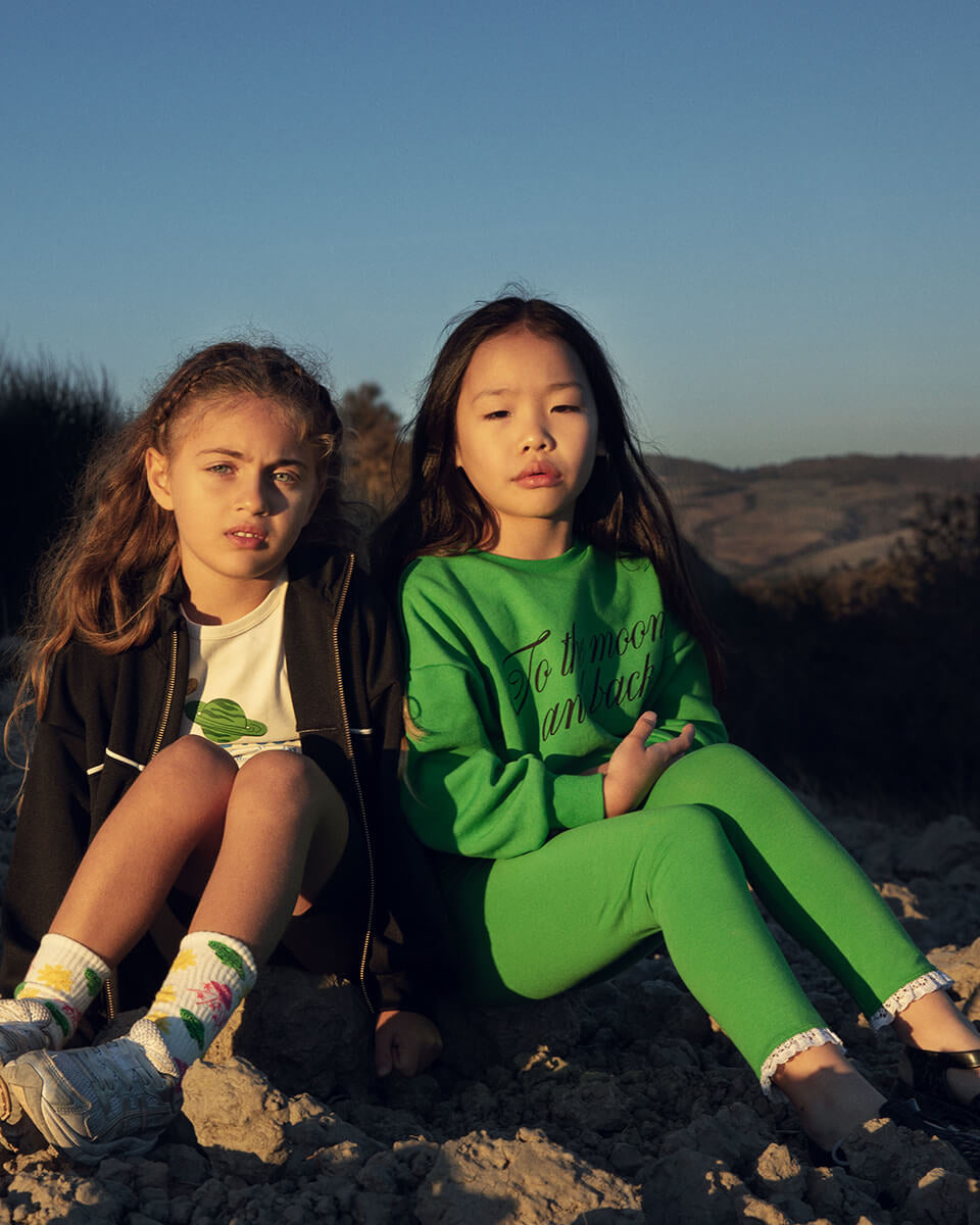 Mini Rodini Peonies Baseball Jacket