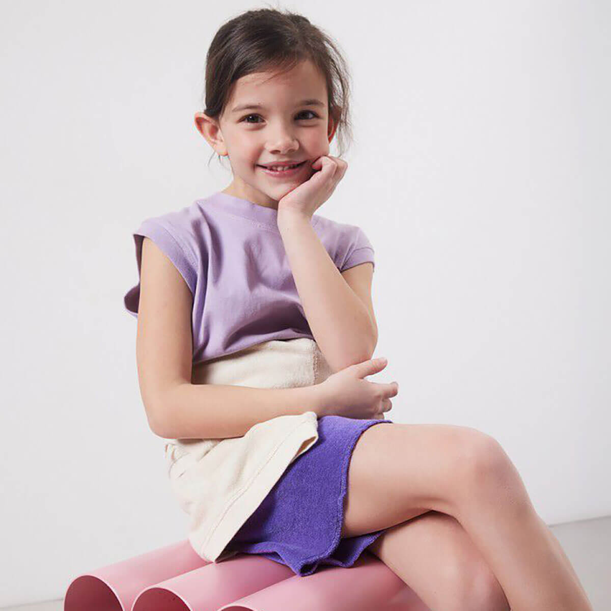 Fuxow Kid's Shorts in Purple by American Vintage