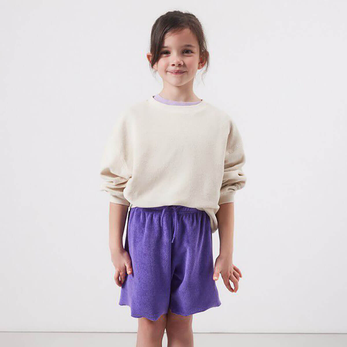 Fuxow Kid's Shorts in Purple by American Vintage