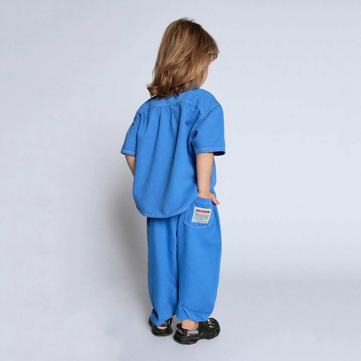 Pusway Kid's Trousers in Waterfall by American Vintage
