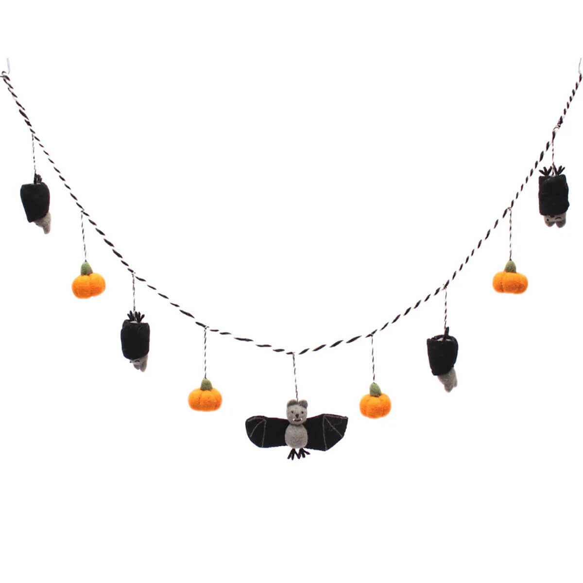 Pumpkin & Bat Garland Halloween Decoration by Amica – Junior Edition