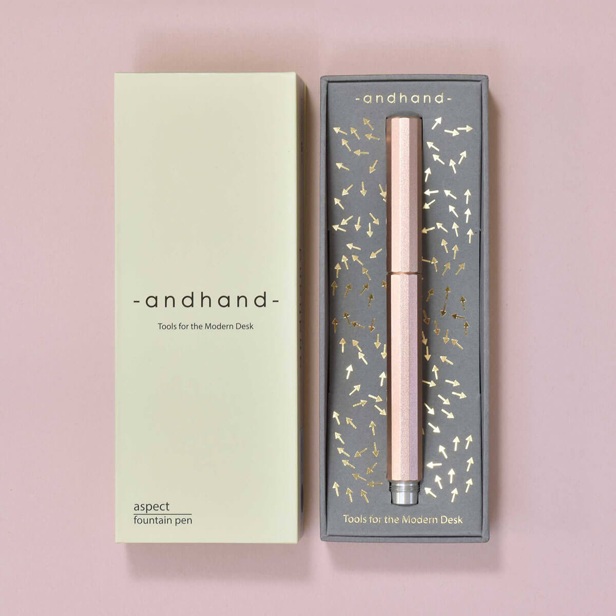 Aspect Fountain Pen in Blush Pink by Andhand