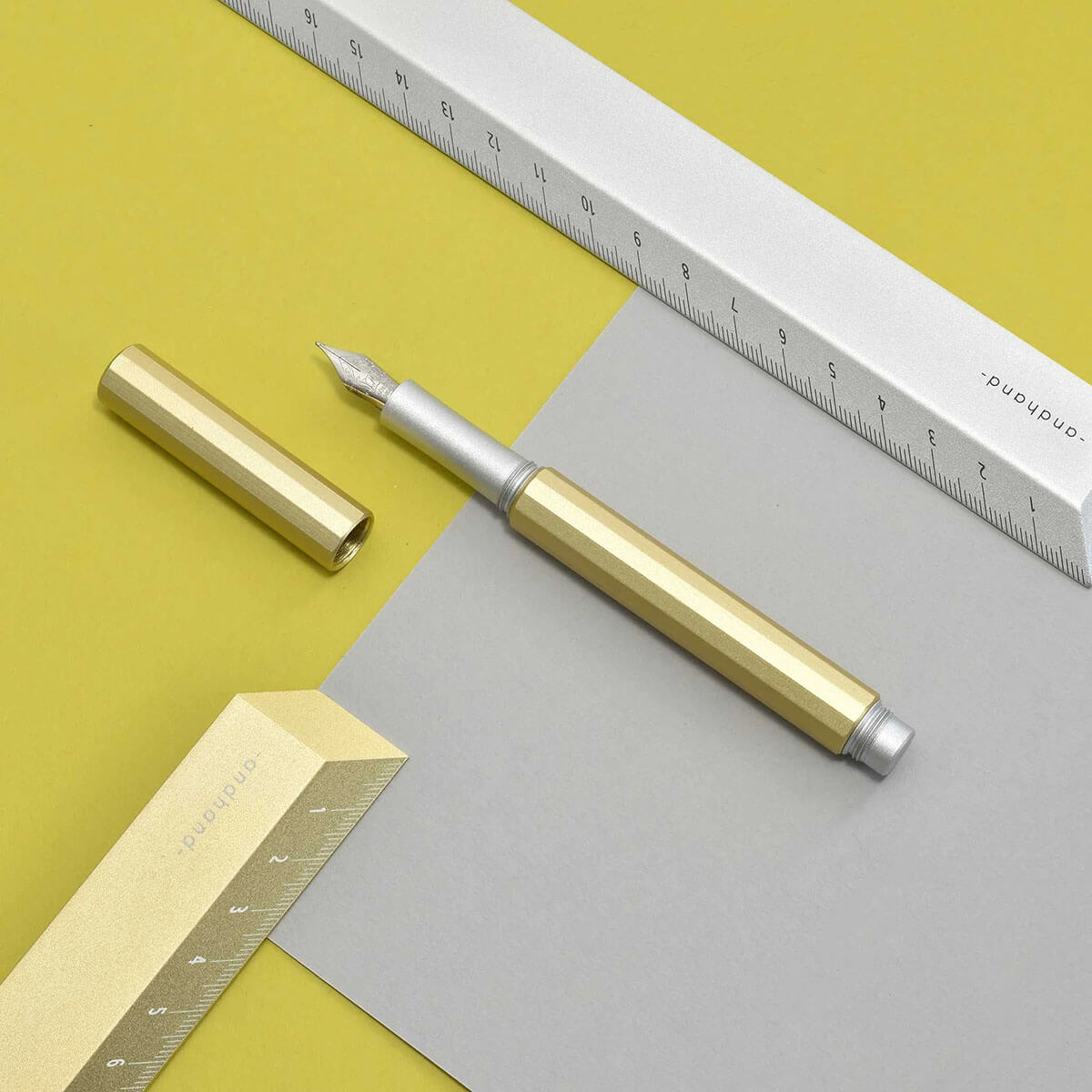 Aspect Fountain Pen in Gold Lustre by Andhand