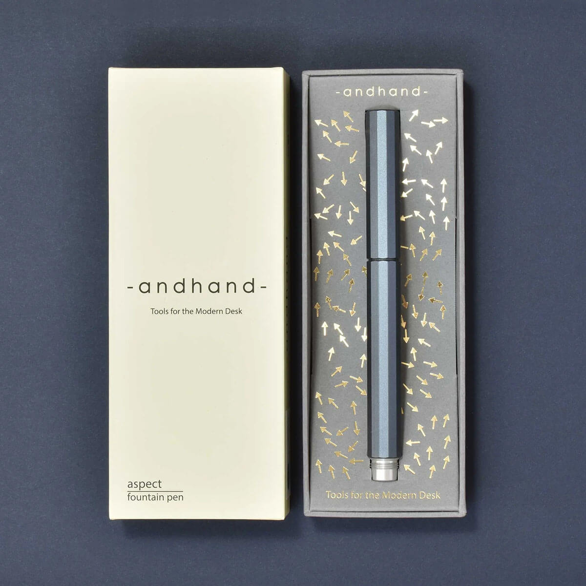 Aspect Fountain Pen in Slate Grey by Andhand