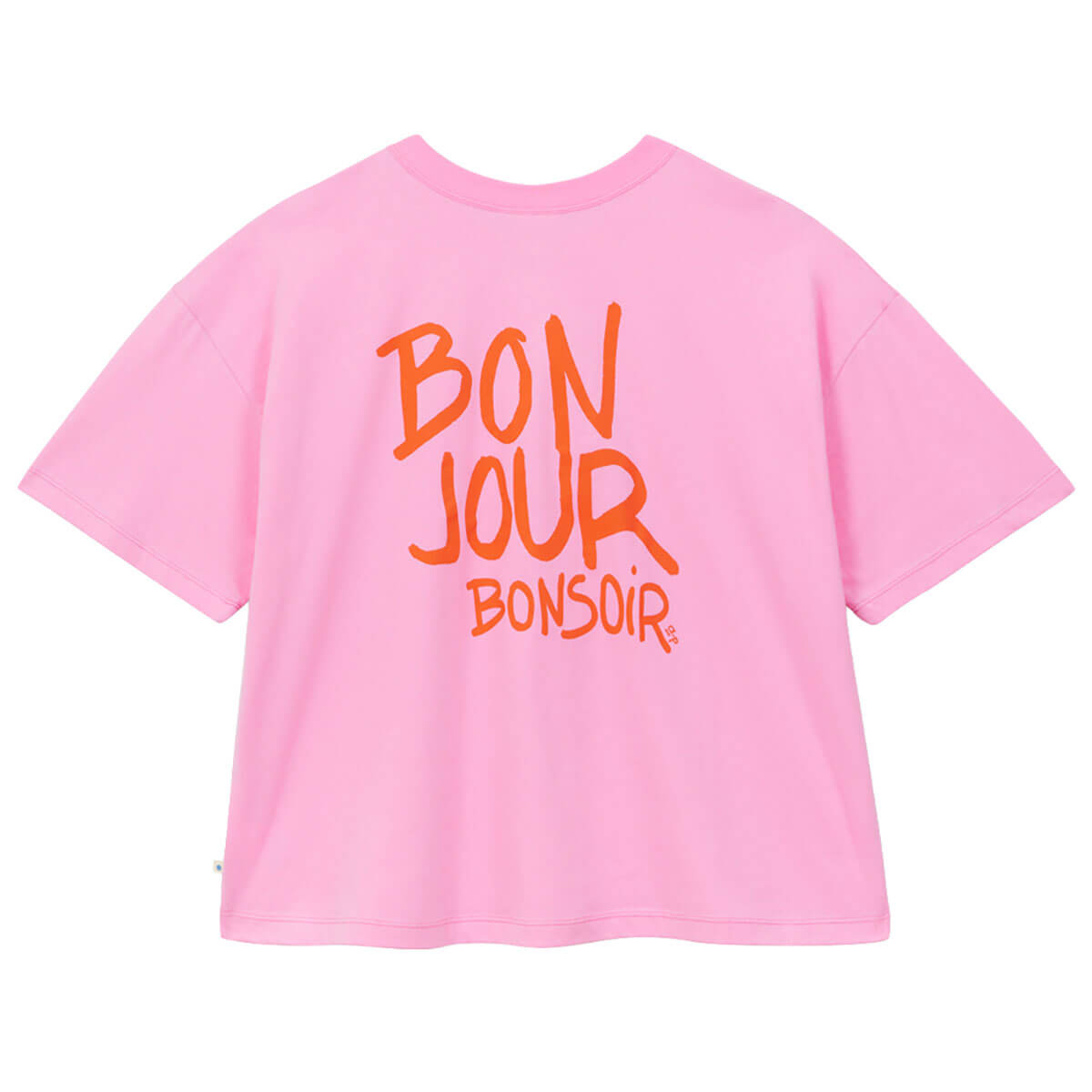 Bonjour Bonsoir T-Shirt in Bubblegum by A.P Womenswear