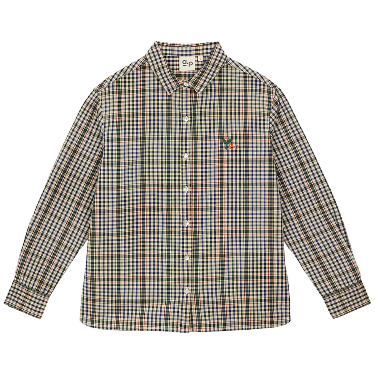 Checked Shirt in Green by A.P Womenswear