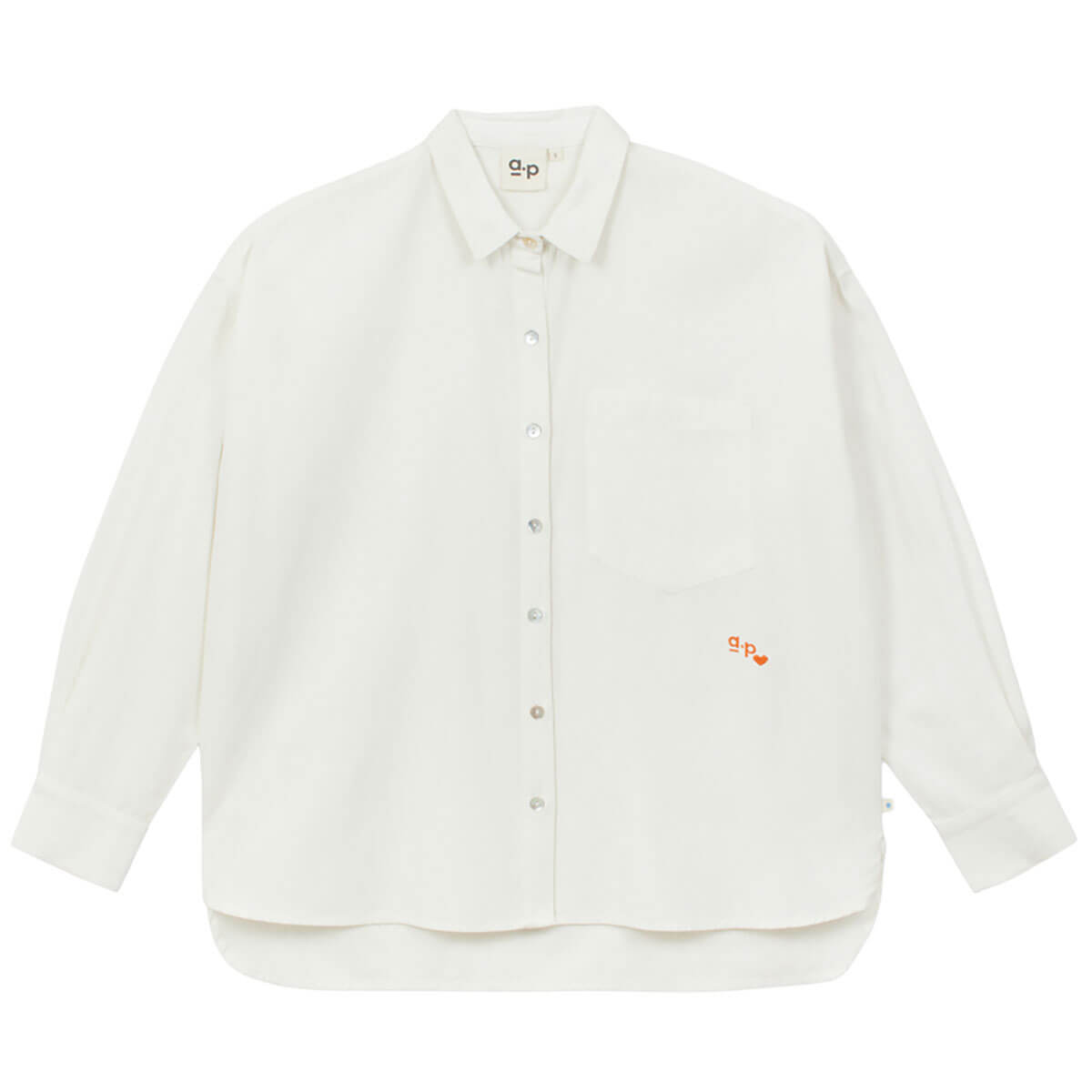Plain Voile Shirt in Ecru by A.P Womenswear