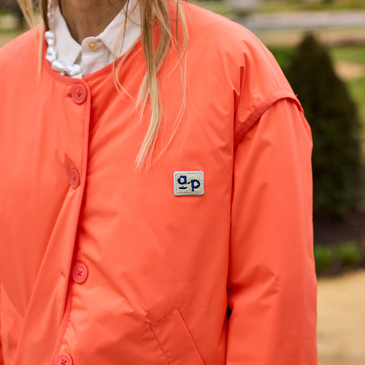 Reversible Jacket in Orange by A.P Womenswear