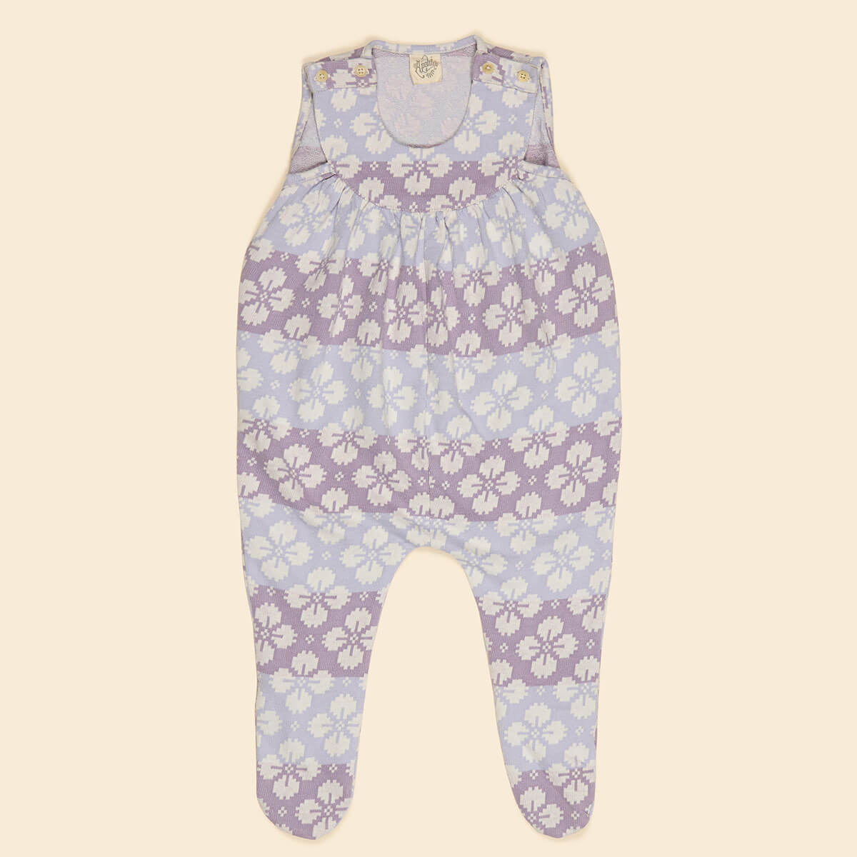 Baby Jersey Hilda Romper in Icelandic Poppy by Apolina