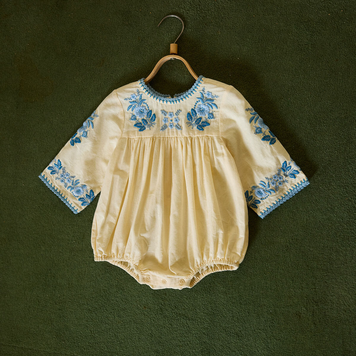 Baby Stevie Romper in Cream by Apolina