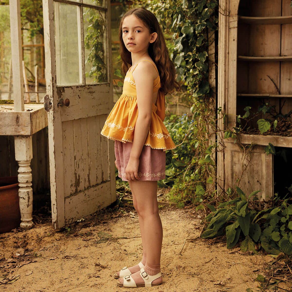 Magrit Sun Top in Tangerine by Apolina