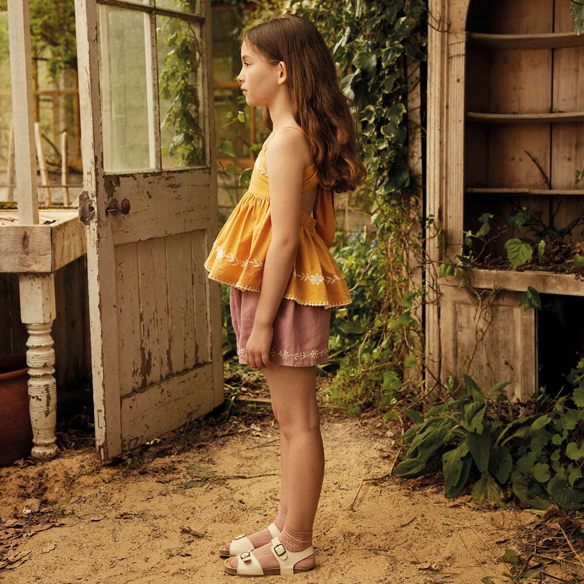 Magrit Sun Top in Tangerine by Apolina
