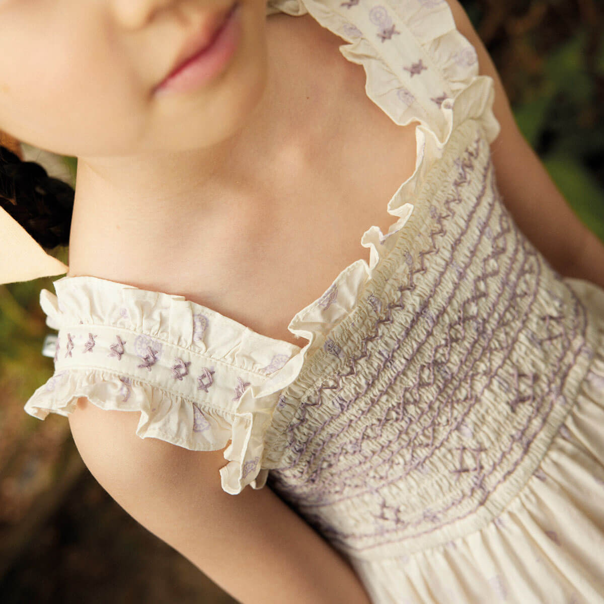 Margarette Dress in Studio Calico Cream by Apolina
