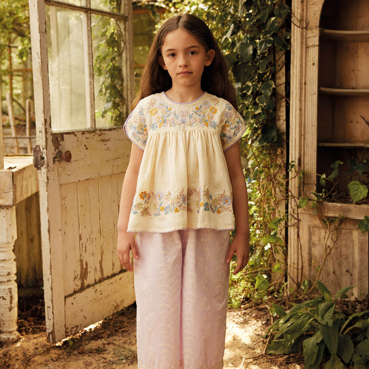 Stevie Blouse in Cream by Apolina