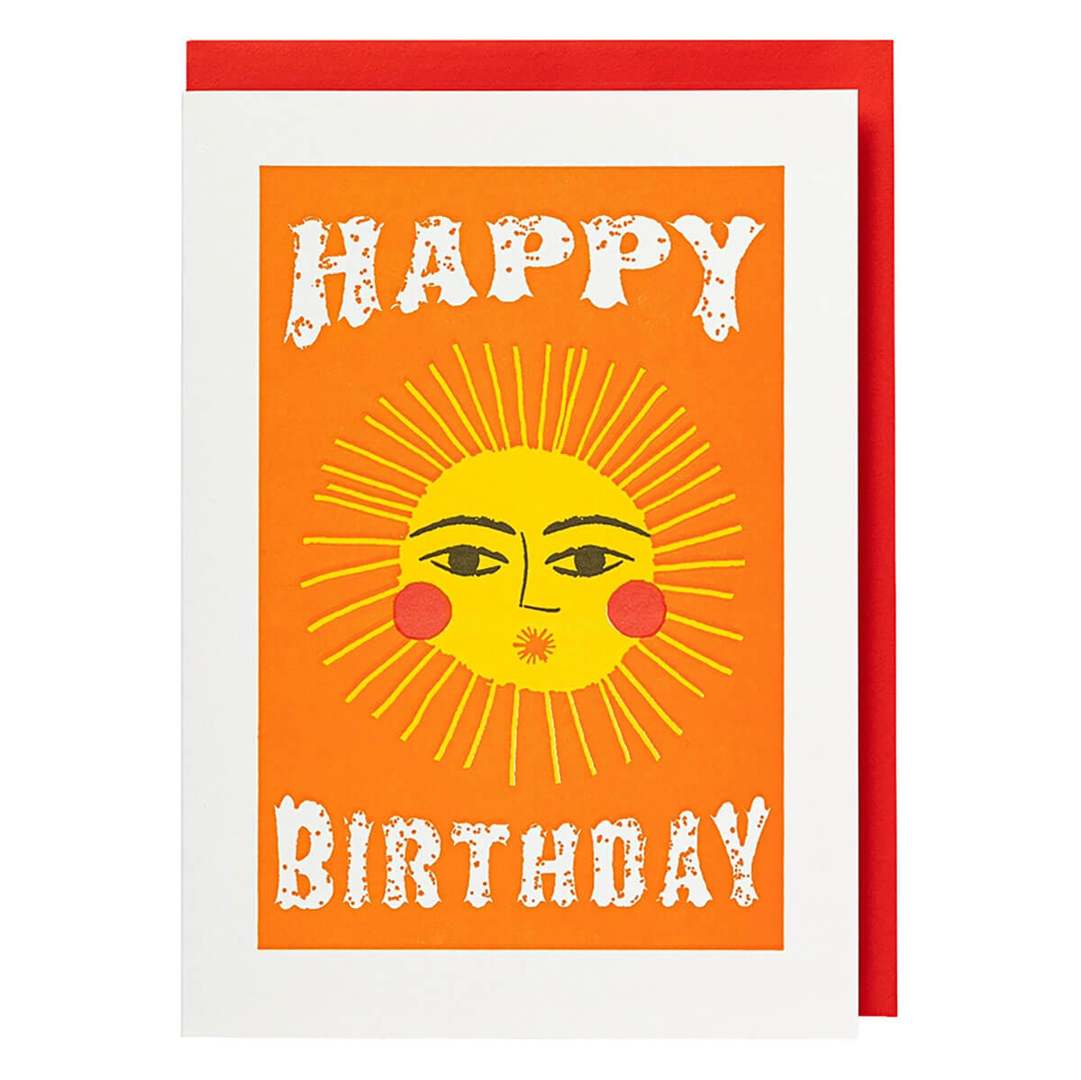 Happy Birthday Sun Greetings Card by Archivist Gallery