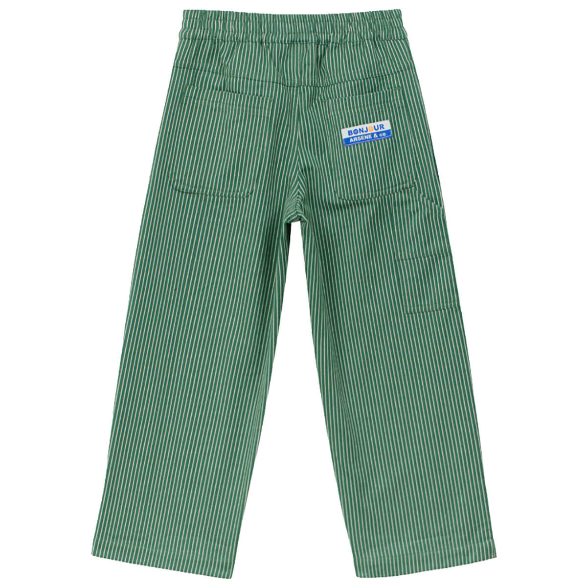 Striped Trousers in Green by Arsène & Les Pipelettes