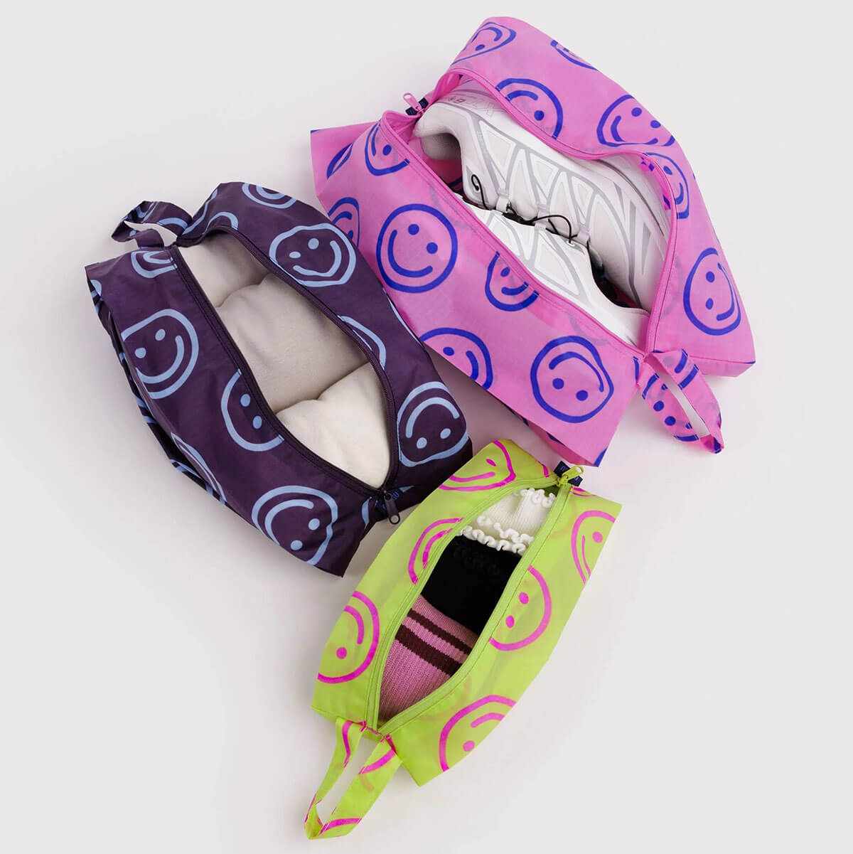 3D Zip Set in Bright Happy Mix by Baggu