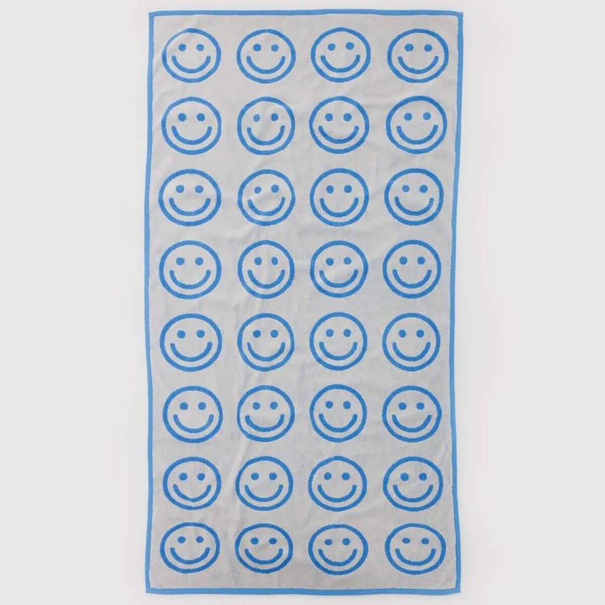 Bath Towel in Sky Blue Happy by Baggu