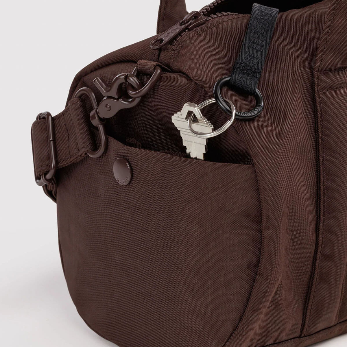 Nylon Duffle Bag in Coffee by Baggu