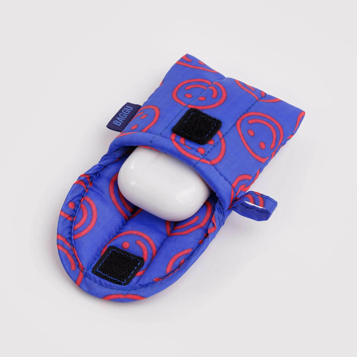 Puffy Earbuds Case in Mini Cobalt Happy by Baggu
