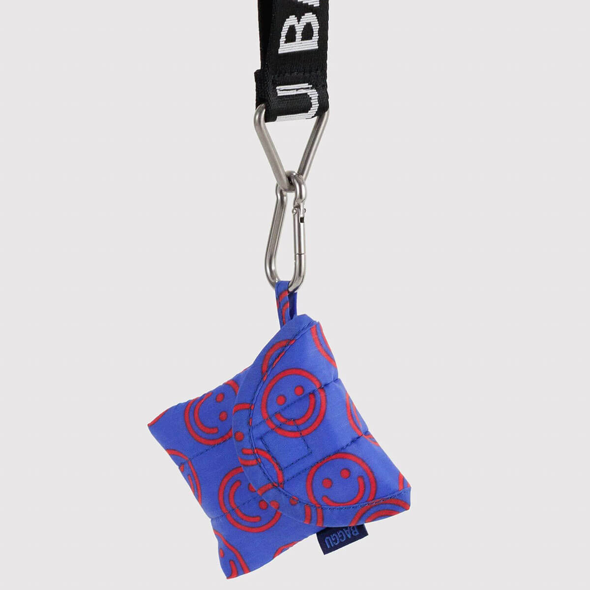 Puffy Earbuds Case in Mini Cobalt Happy by Baggu