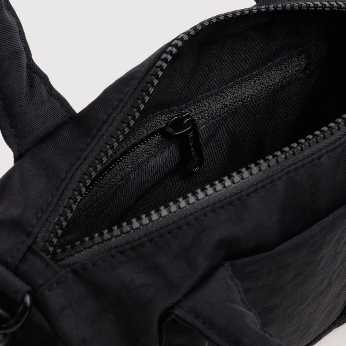 Small Nylon Duffle Bag in Black by Baggu