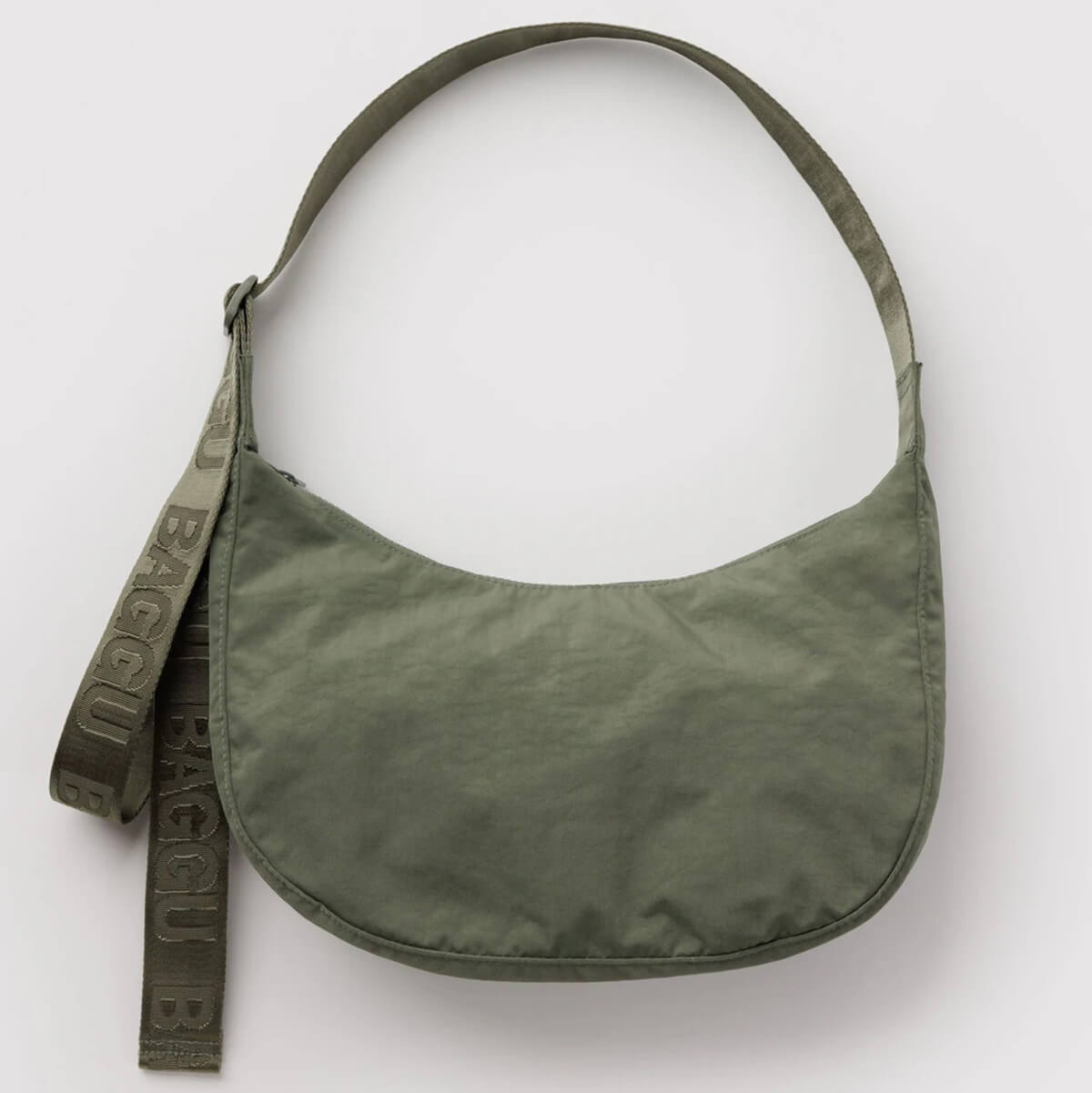 Medium Nylon Crescent Bag in Caper by Baggu