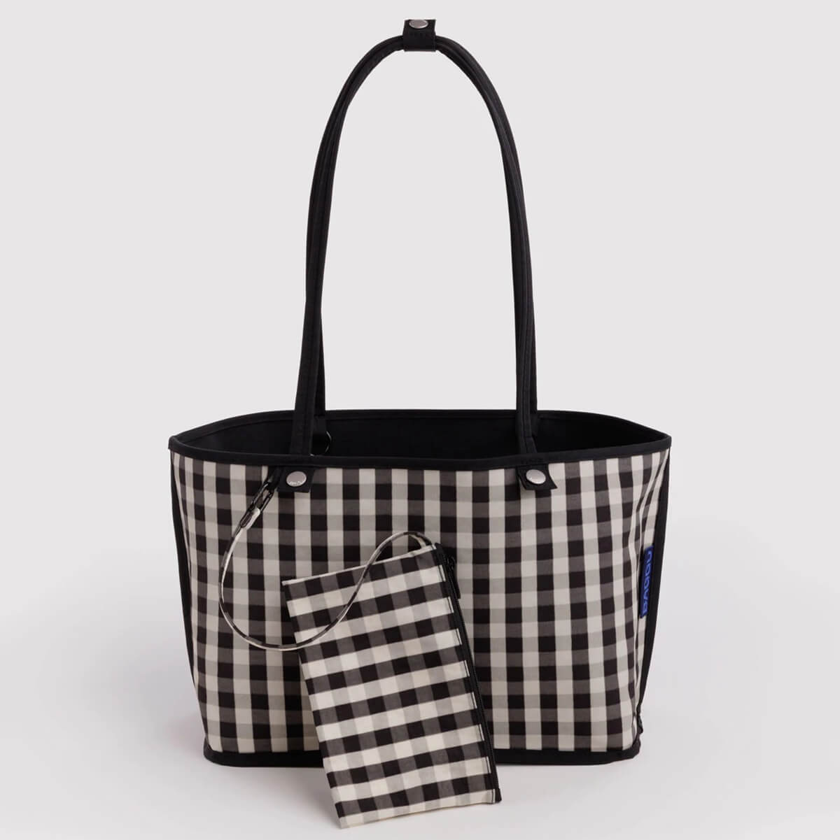 Medium Nylon Reversible Tote in Black Mix by Baggu