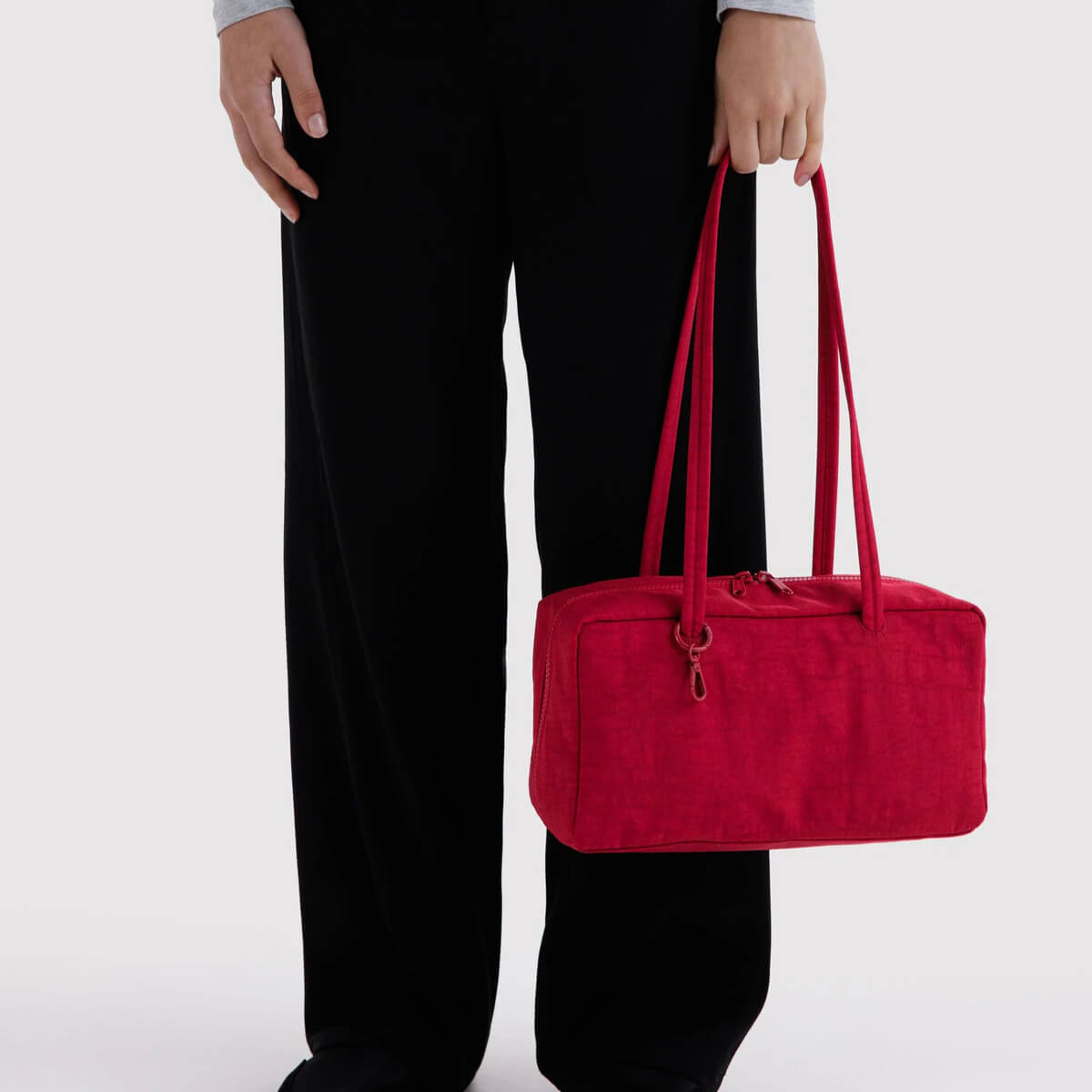 Nylon Bowler Bag in Cherry by Baggu
