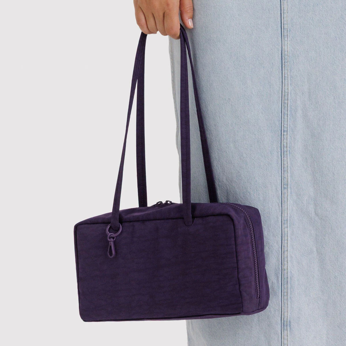 Nylon Bowler Bag in Fig by Baggu