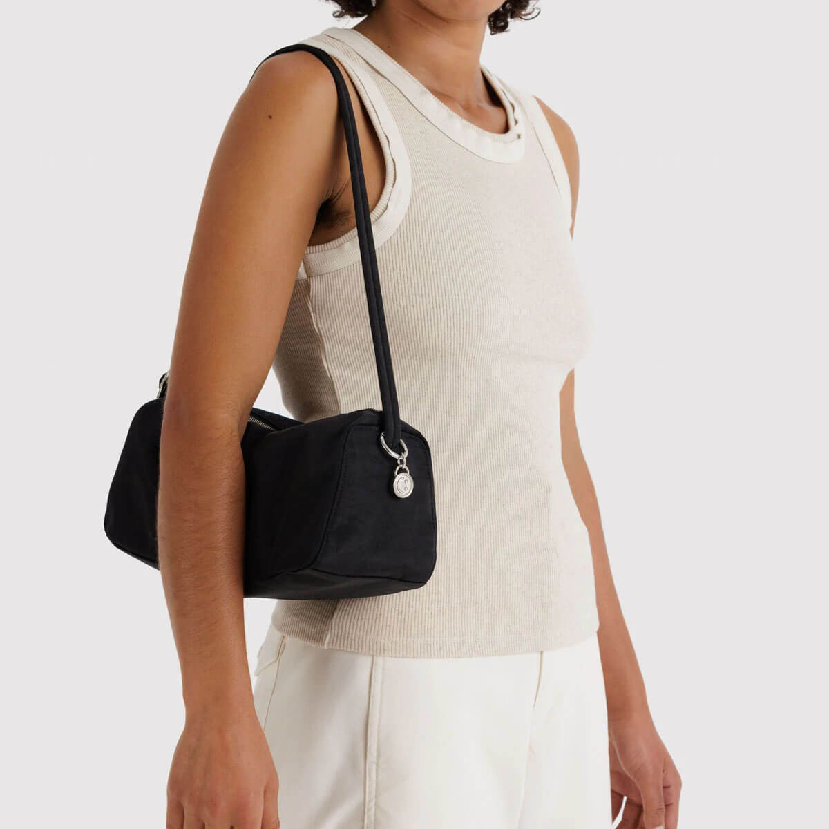 Nylon Loaf Bag in Black by Baggu