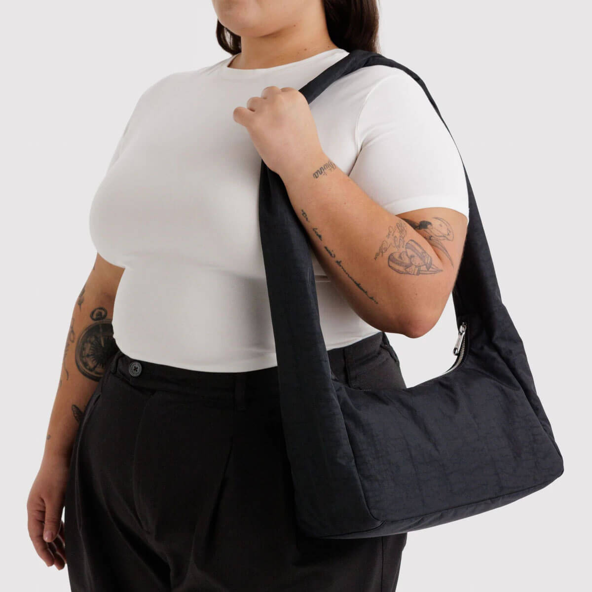 Nylon Meringue Bag in Black by Baggu