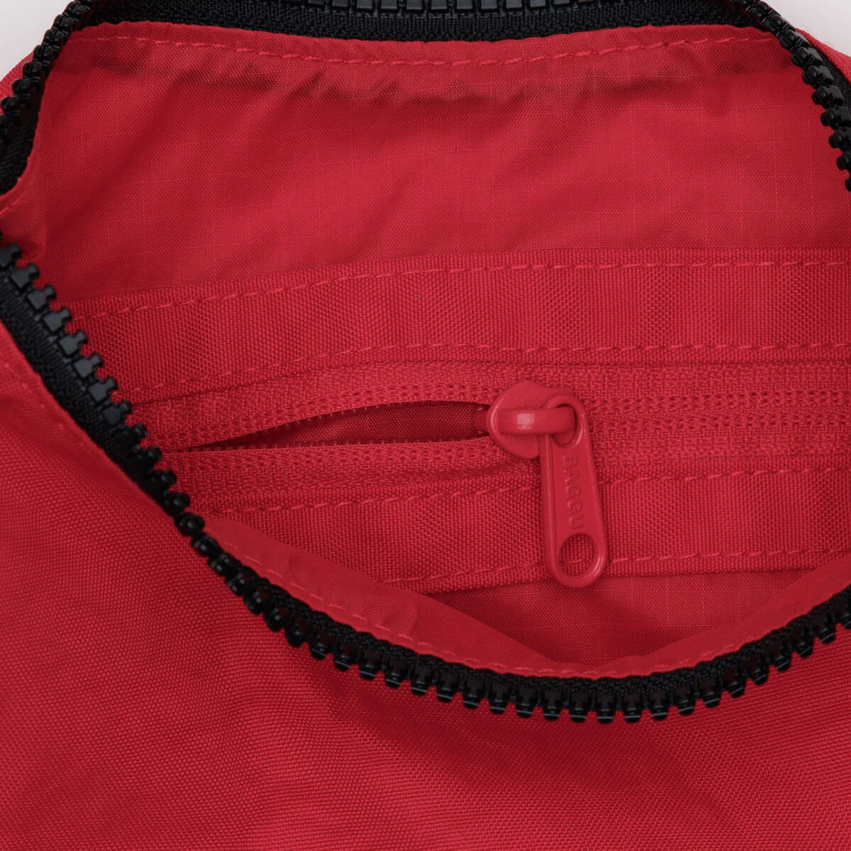 Small Nylon Crescent Bag in Candy Apple by Baggu
