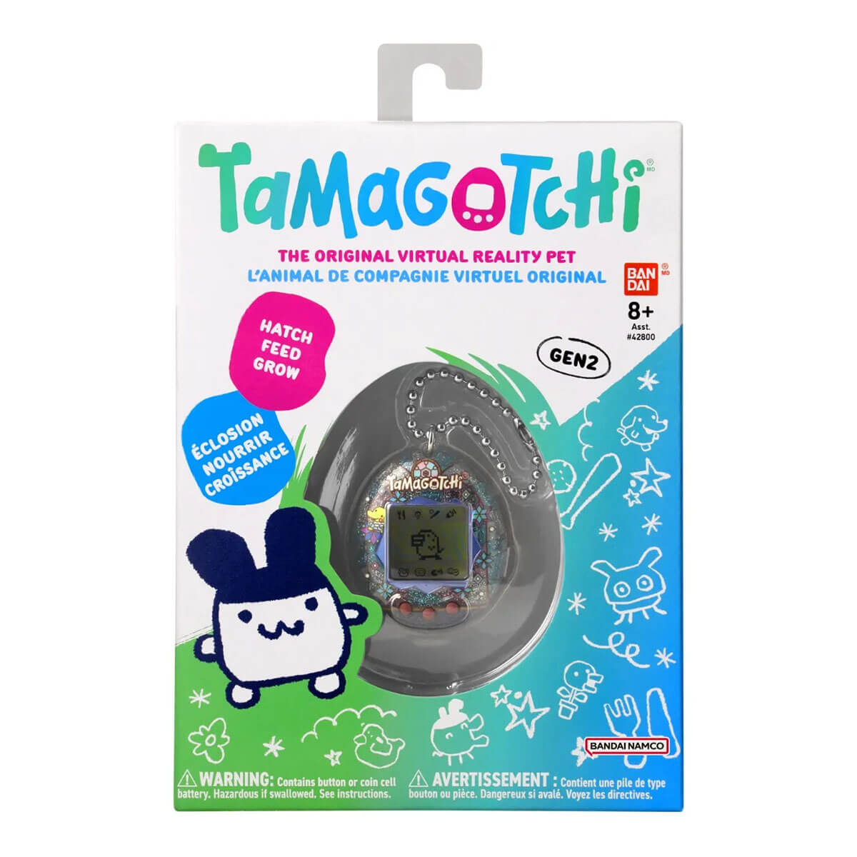 Original Tamagotchi (Gen 2) in Stained Glass Winter by Bandai