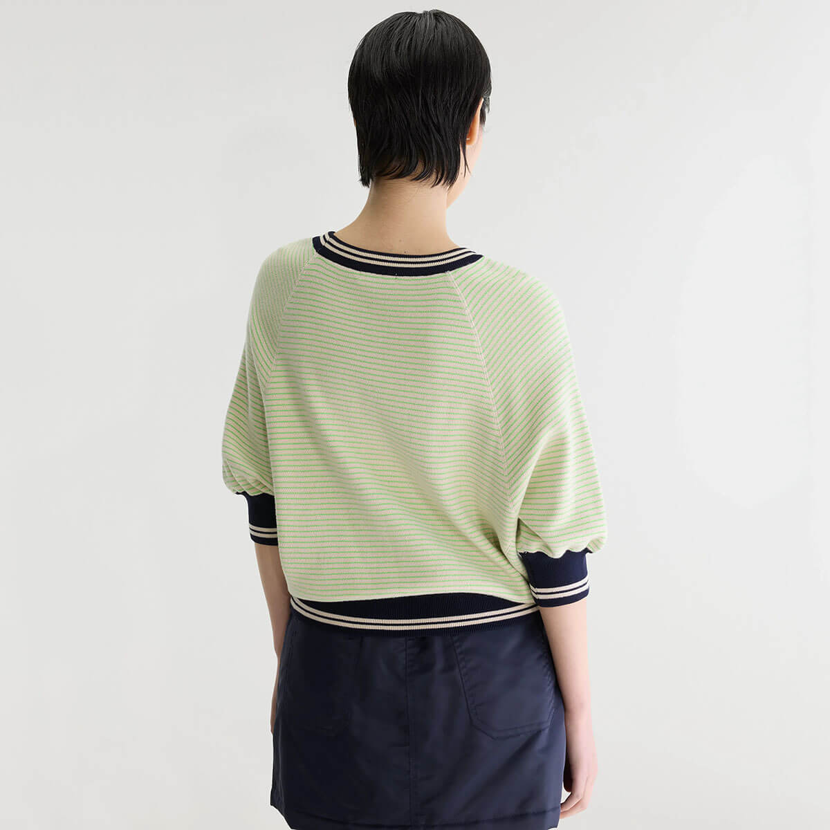 Anglet Crewneck Sweater in Ivory / Navy / Vegas by Bellerose