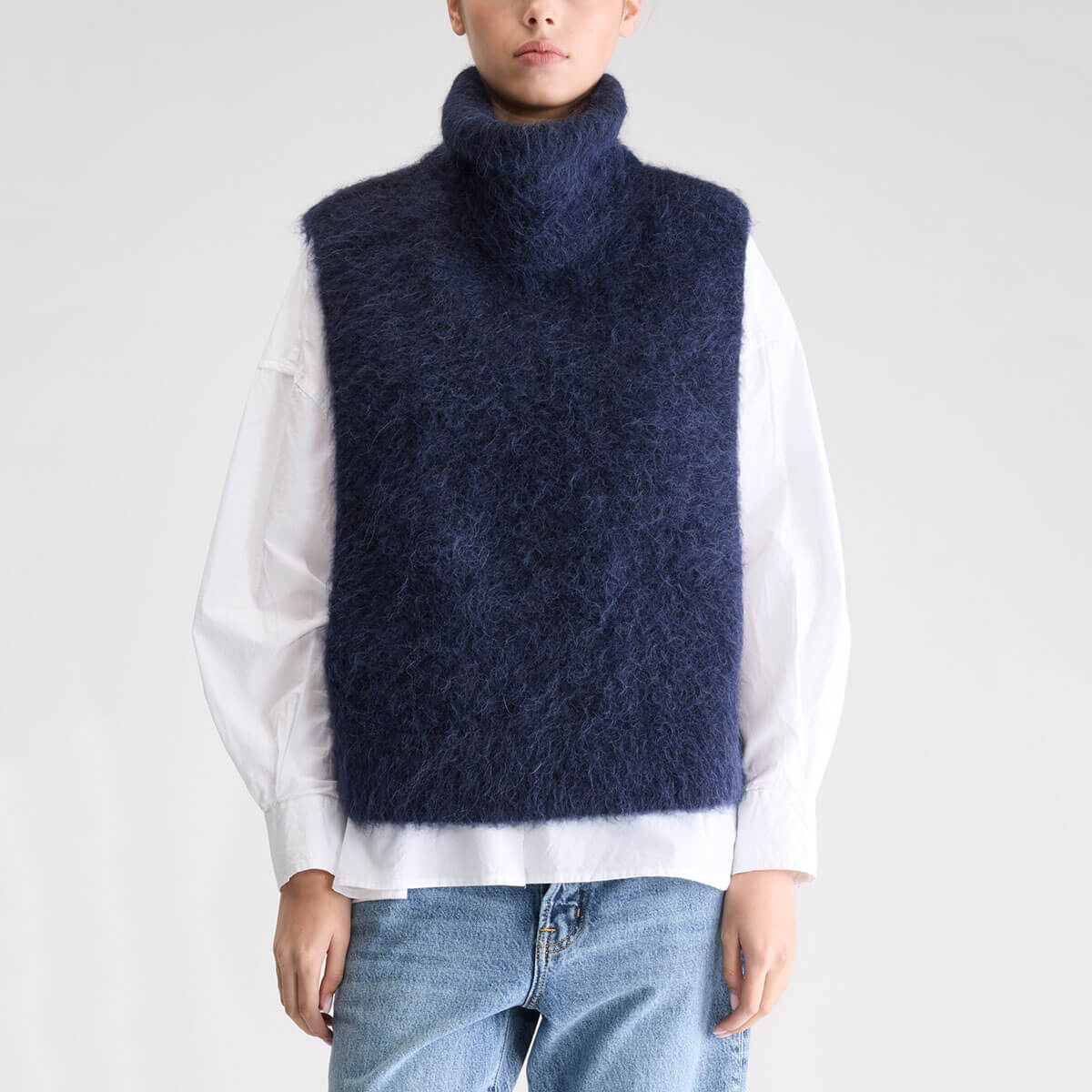 Daren Sleeveless Sweater in Captain by Bellerose