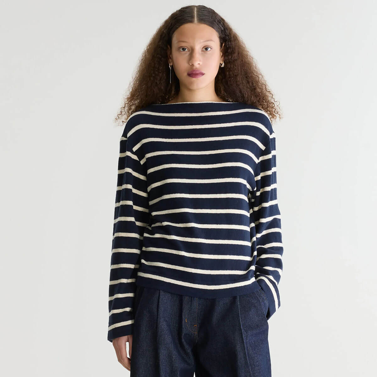 Fonsy T Shirt in Navy Stripe by Bellerose