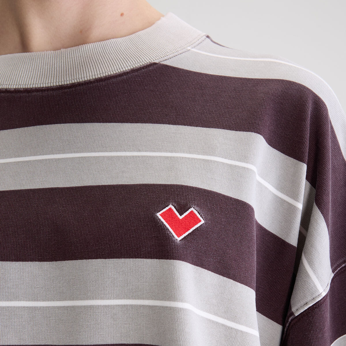 Franto Long Sleeve T-Shirt in Burgundy Stripe by Bellerose