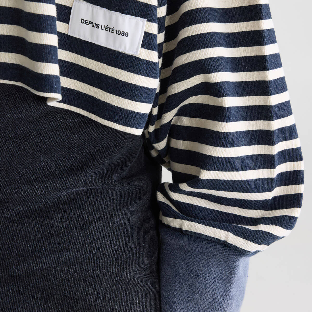 Franto Long Sleeve T-Shirt in Navy Stripe by Bellerose