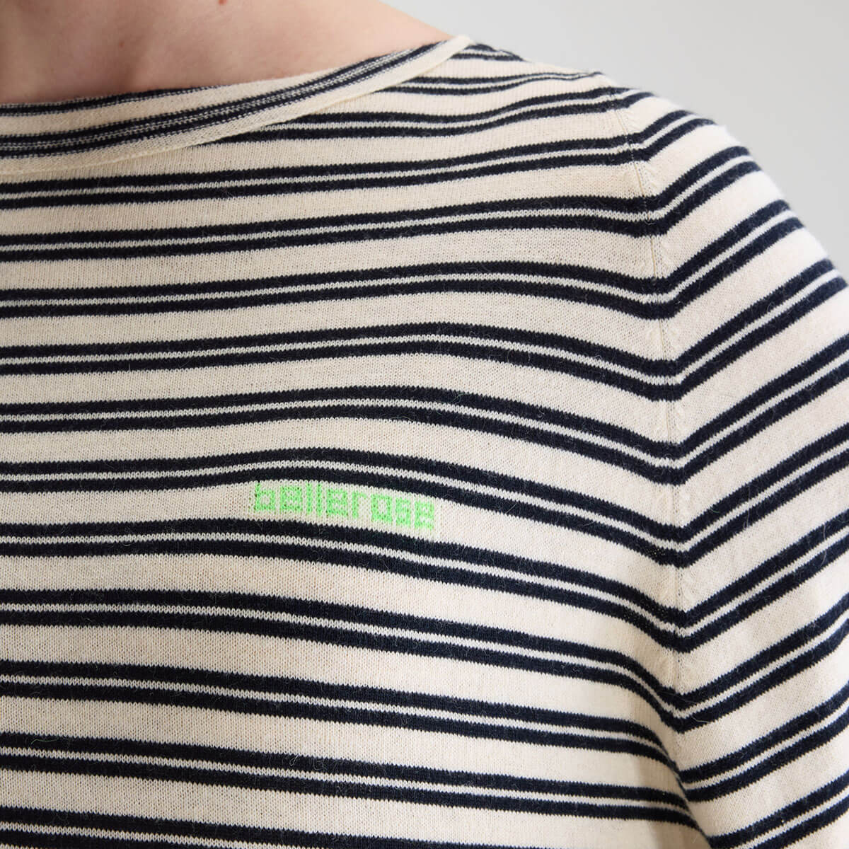 Gerhi Relaxed Sweater in Milky Way / Navy / Vegas by Bellerose