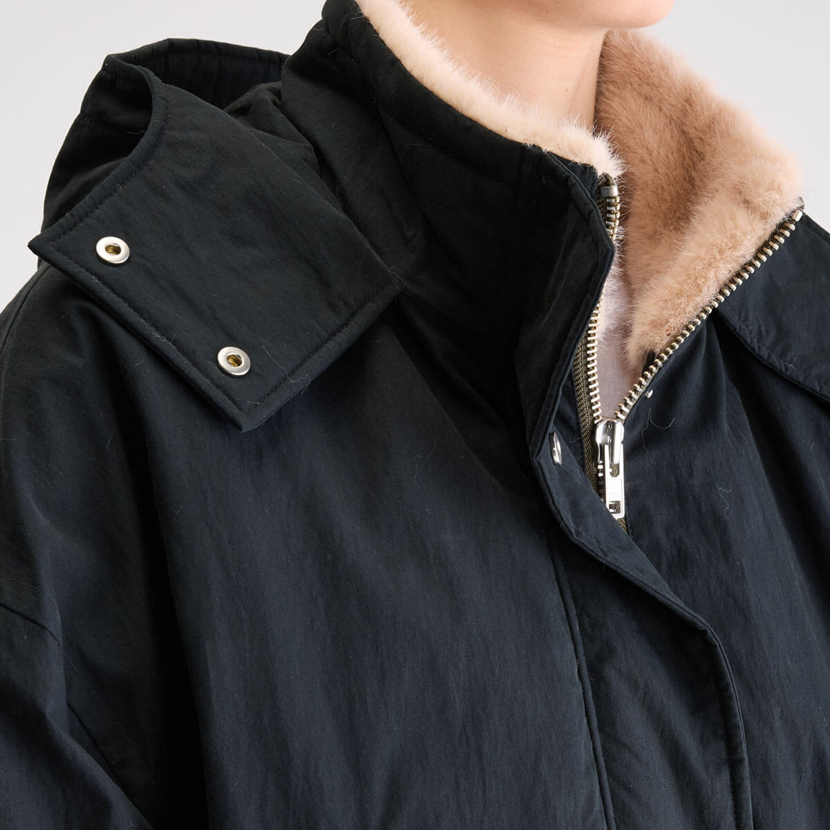 Herna Cropped Jacket in Black Beauty by Bellerose