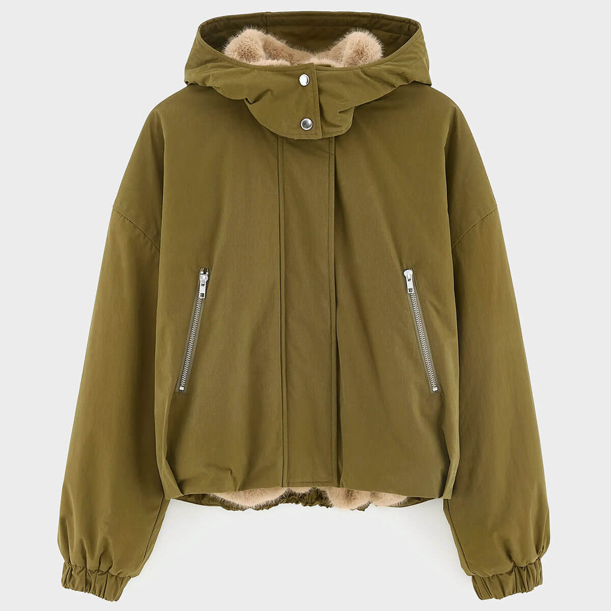 Herna Cropped Jacket in Military by Bellerose