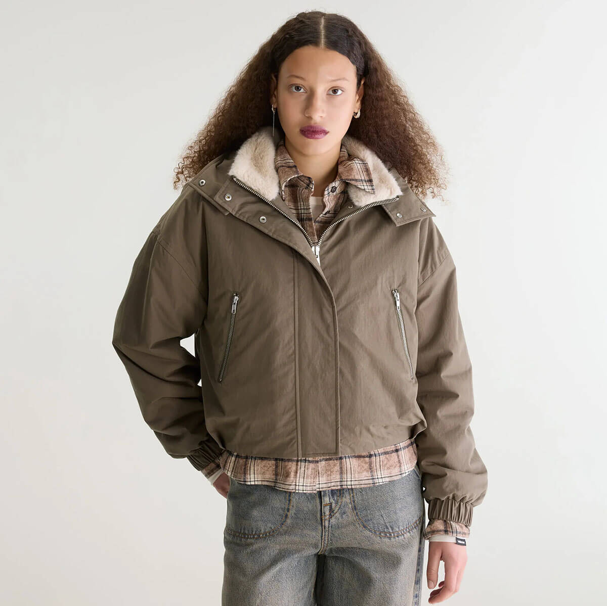 Herna Cropped Jacket in Tarmac by Bellerose