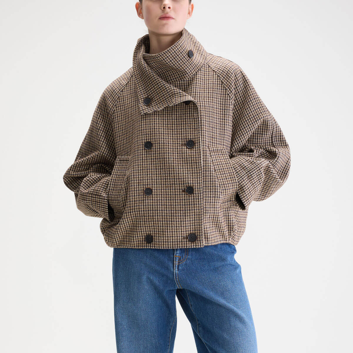 Jackal Jacket in Brown Check by Bellerose