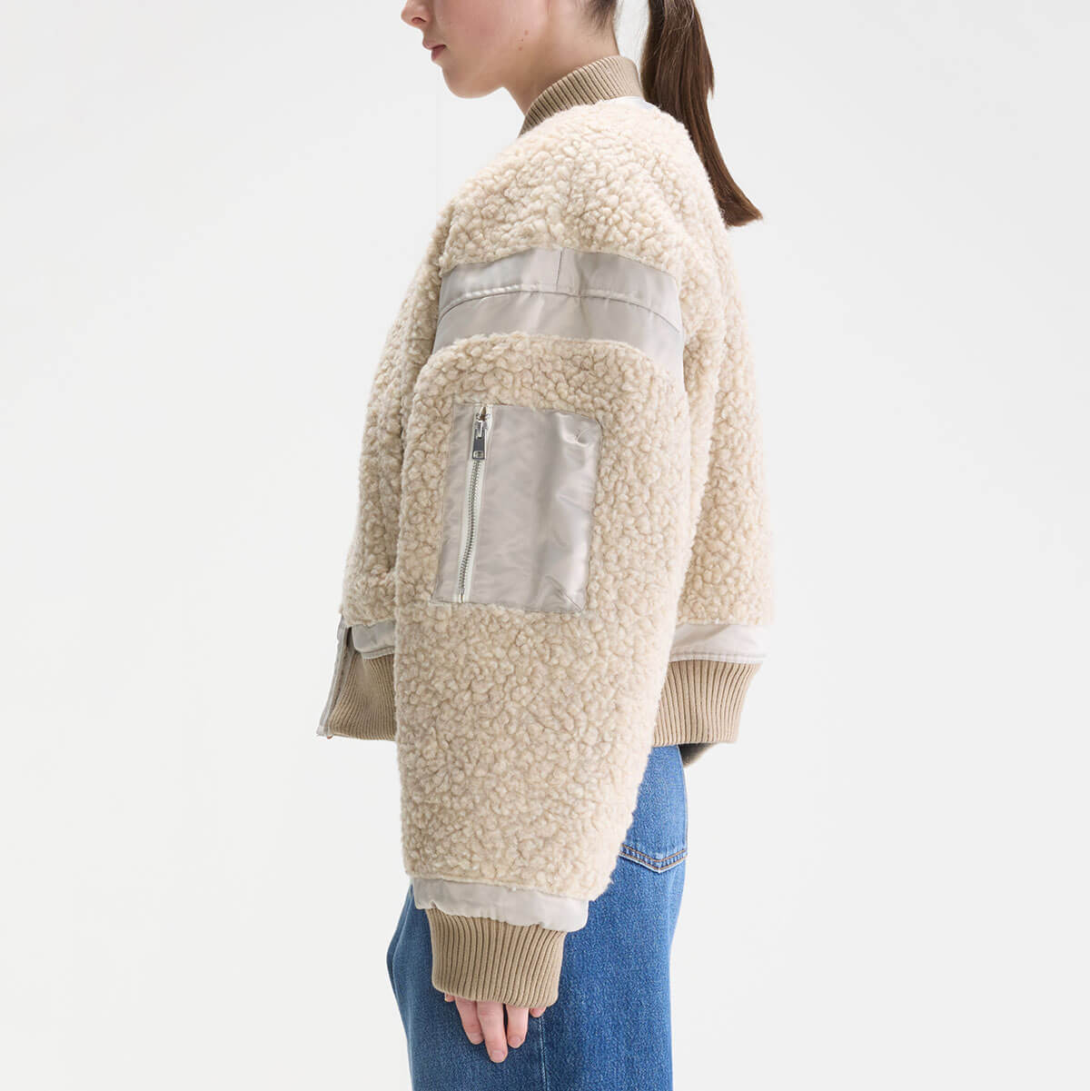 Jasher Reversible Bomber Jacket in Natural by Bellerose