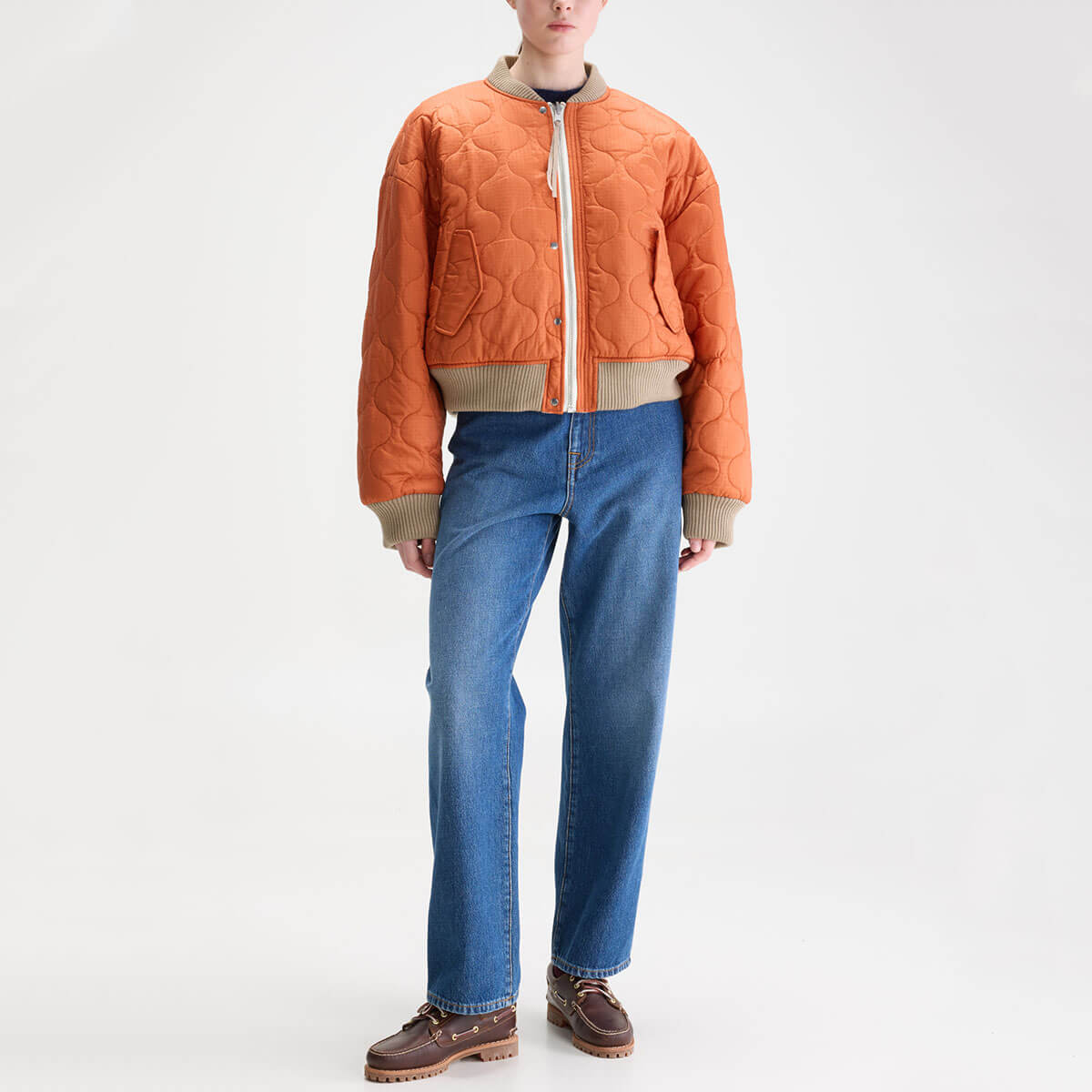 Jasher Reversible Bomber Jacket in Natural by Bellerose