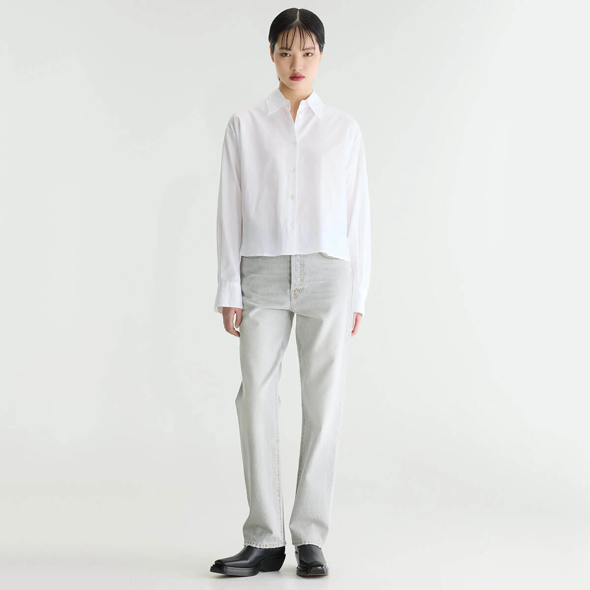 Java Poplin Shirt in White by Bellerose