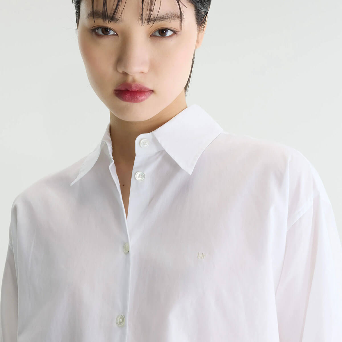 Java Poplin Shirt in White by Bellerose