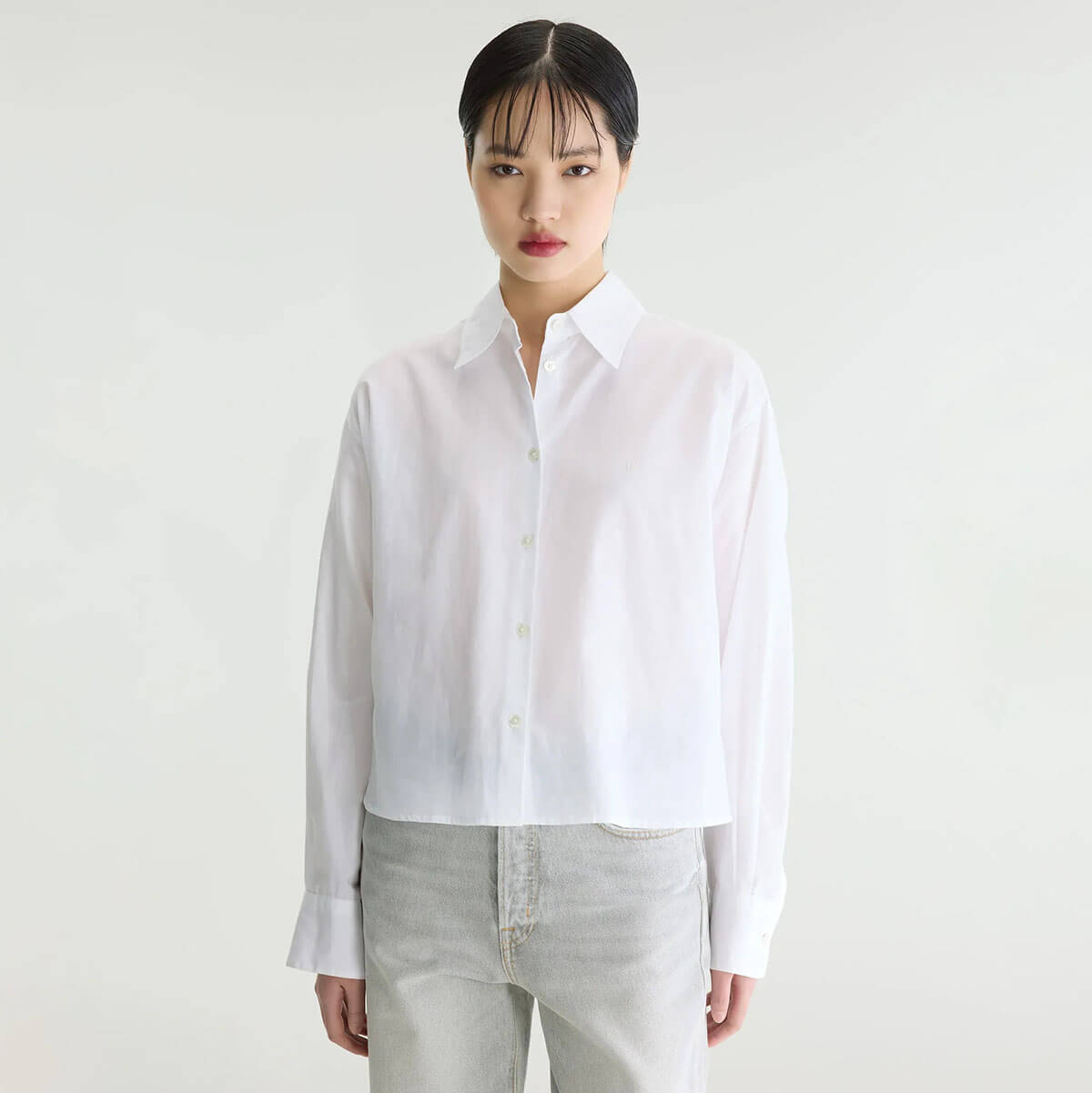 Java Poplin Shirt in White by Bellerose
