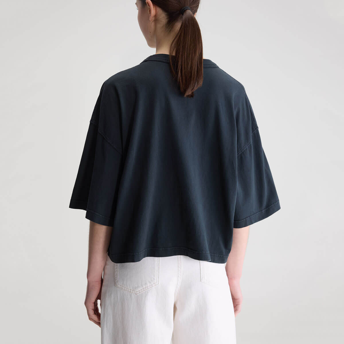 Voss Short Sleeve T-Shirt in Black Blue by Bellerose